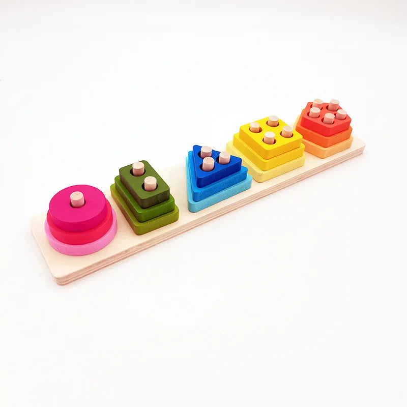 Wooden Category Stacking Toy