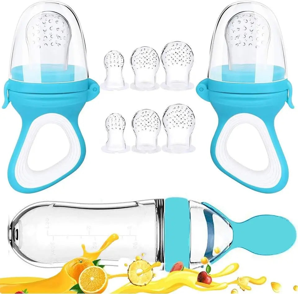 Silicone Squeeze Feeding Bottle Spoon