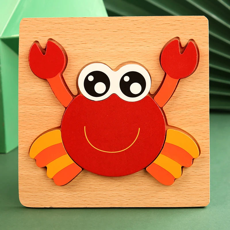 Animal Traffic Jigsaw Puzzle Educational Toy