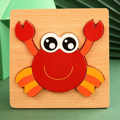 Animal Traffic Jigsaw Puzzle Educational Toy