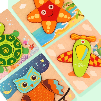 Animal Traffic Jigsaw Puzzle Educational Toy