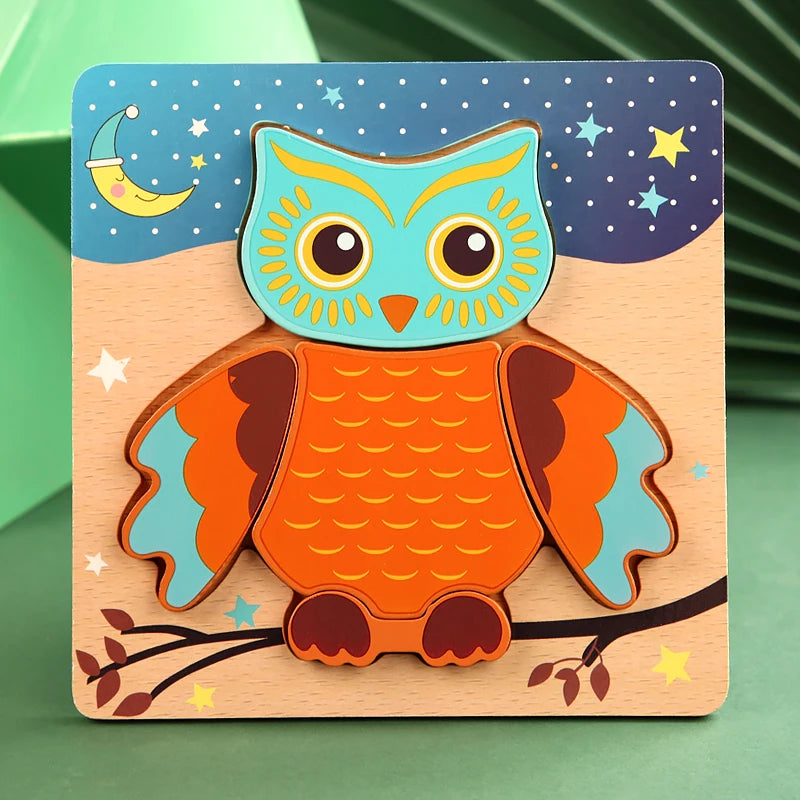 Animal Traffic Jigsaw Puzzle Educational Toy