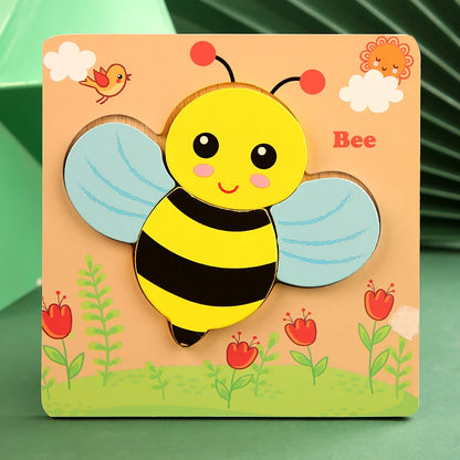 Animal Traffic Jigsaw Puzzle Educational Toy