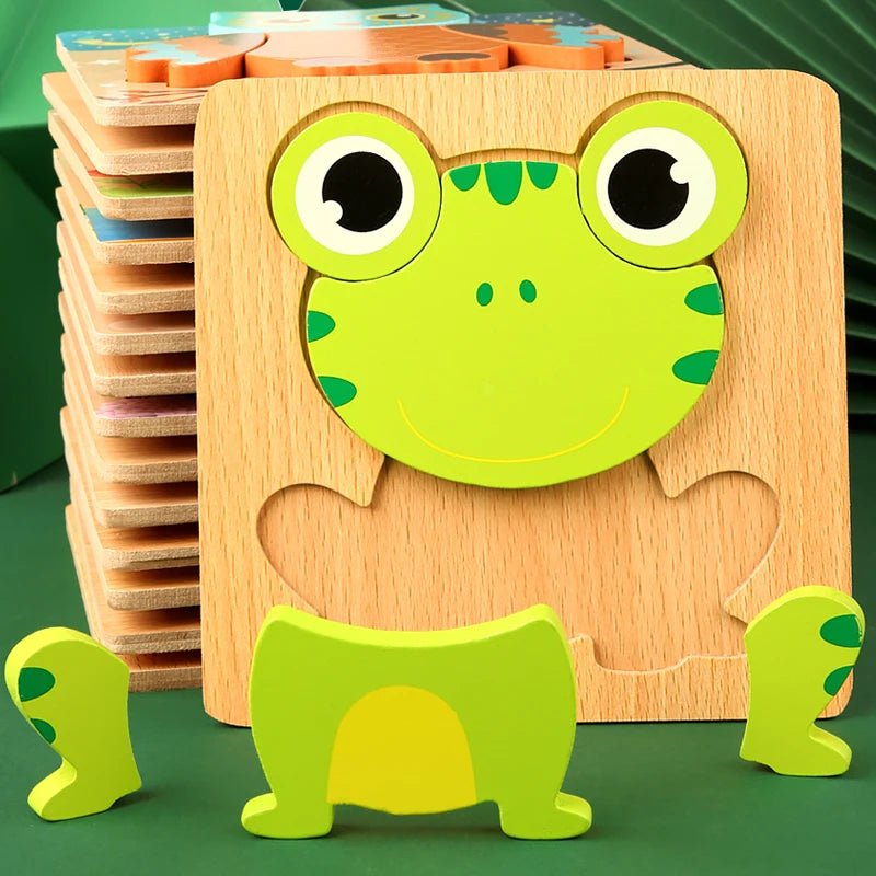 Animal Traffic Jigsaw Puzzle Educational Toy