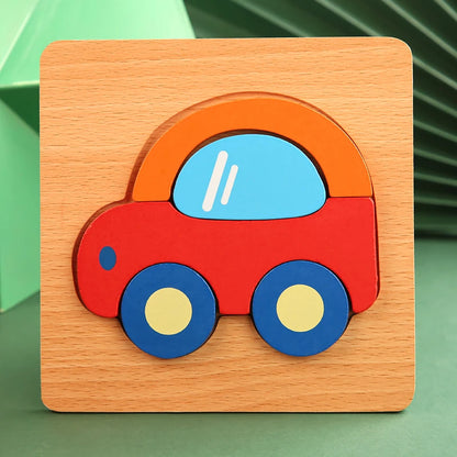 Animal Traffic Jigsaw Puzzle Educational Toy
