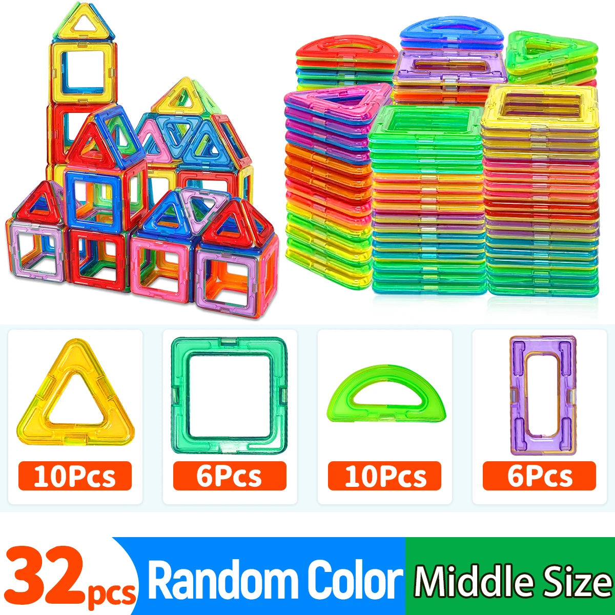 Magnetic Building Blocks Toy Set