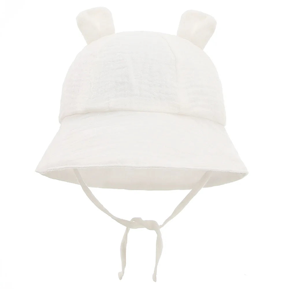 Muslin Cotton Bucket Sun Hat