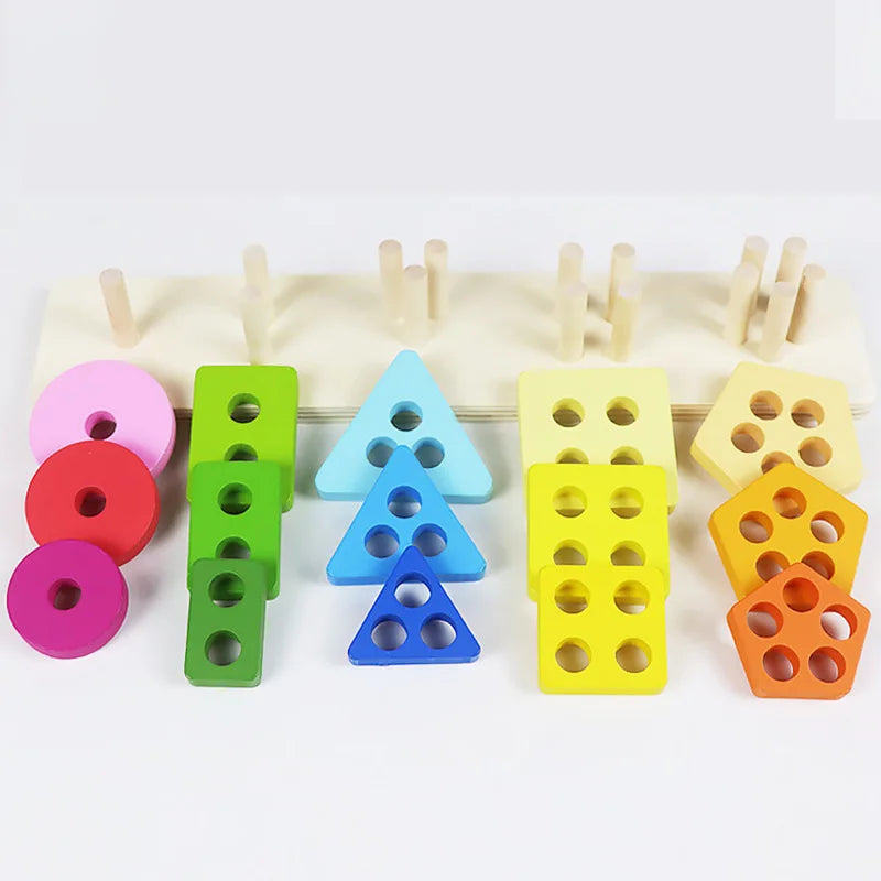 Wooden Category Stacking Toy