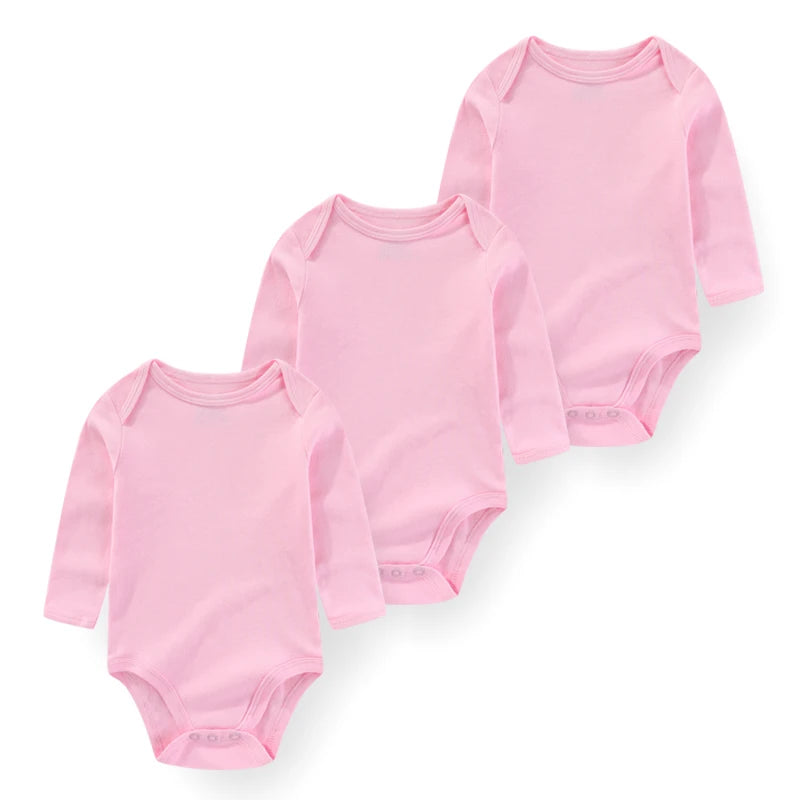 Long-Sleeve Cartoon Cotton Bodysuits