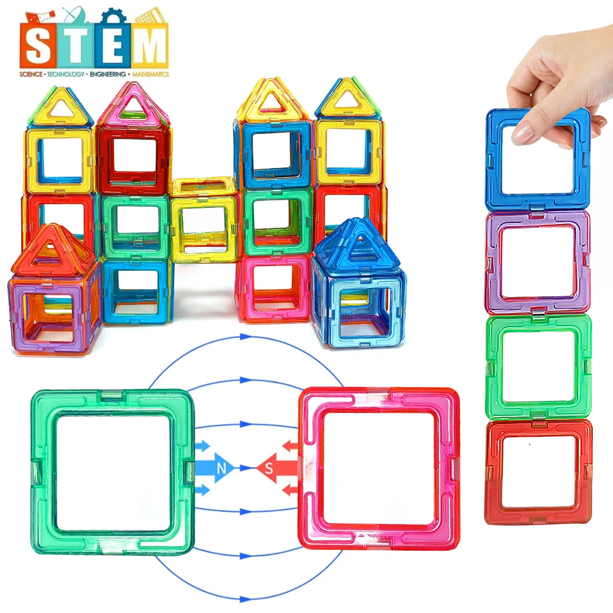 Magnetic Building Blocks Toy Set