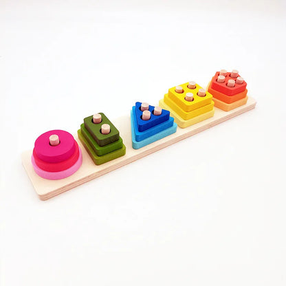 Wooden Category Stacking Toy