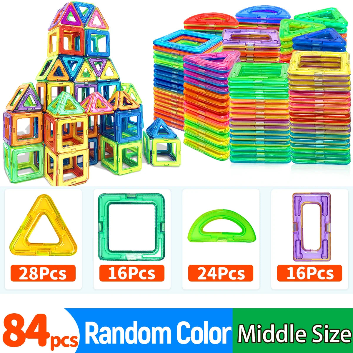 Magnetic Building Blocks Toy Set