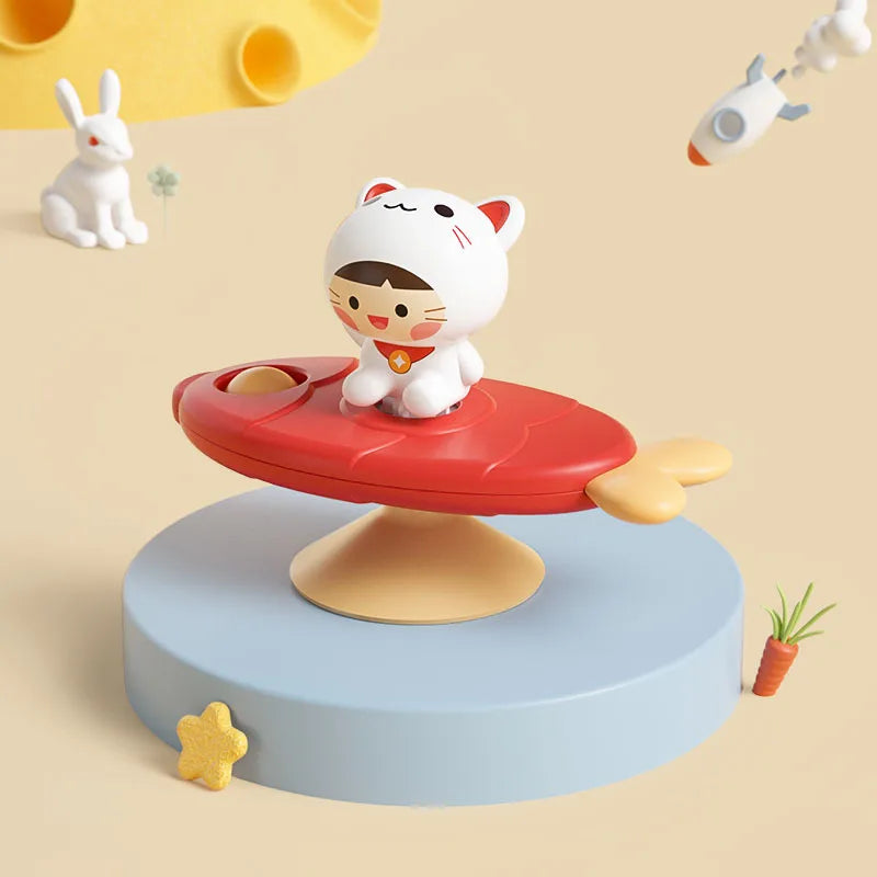 Montessori Suction Cup Spinner Bath Toy