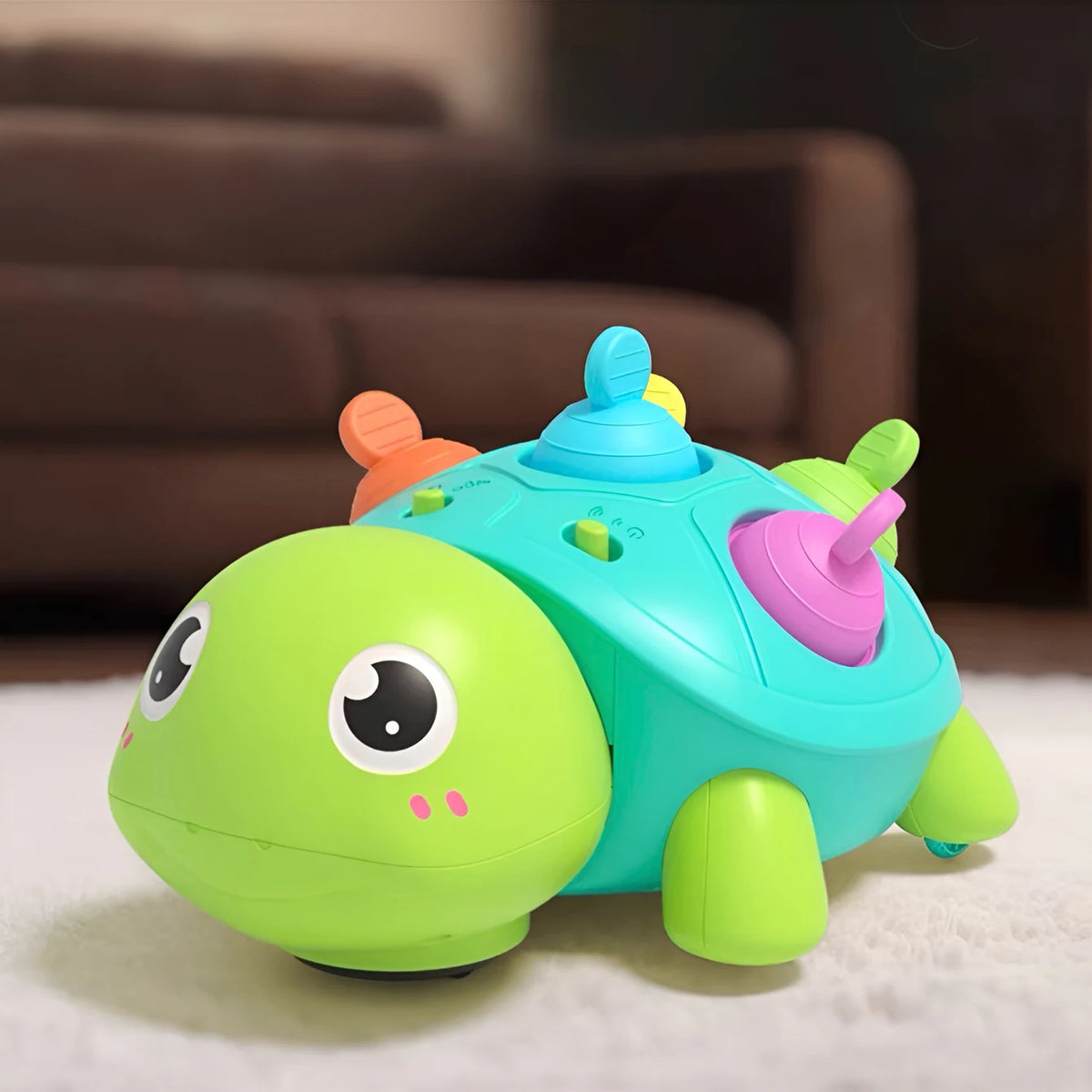 Turtle Crawling Sound Light Toy
