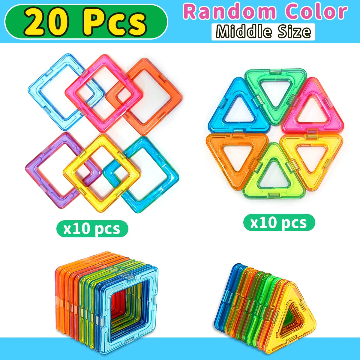 Magnetic Building Blocks Toy Set