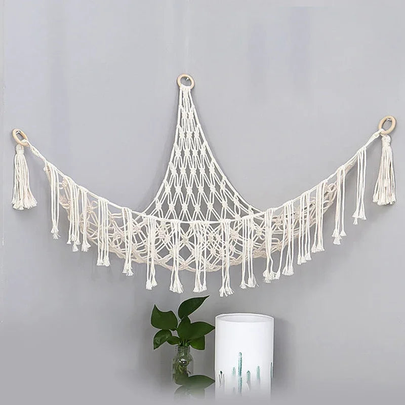 Triangle Hanging Mesh Storage Basket
