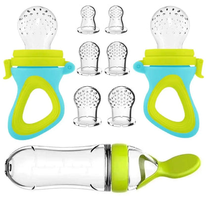 Silicone Squeeze Feeding Bottle Spoon