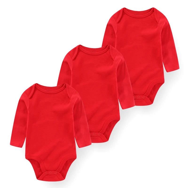 Long-Sleeve Cartoon Cotton Bodysuits