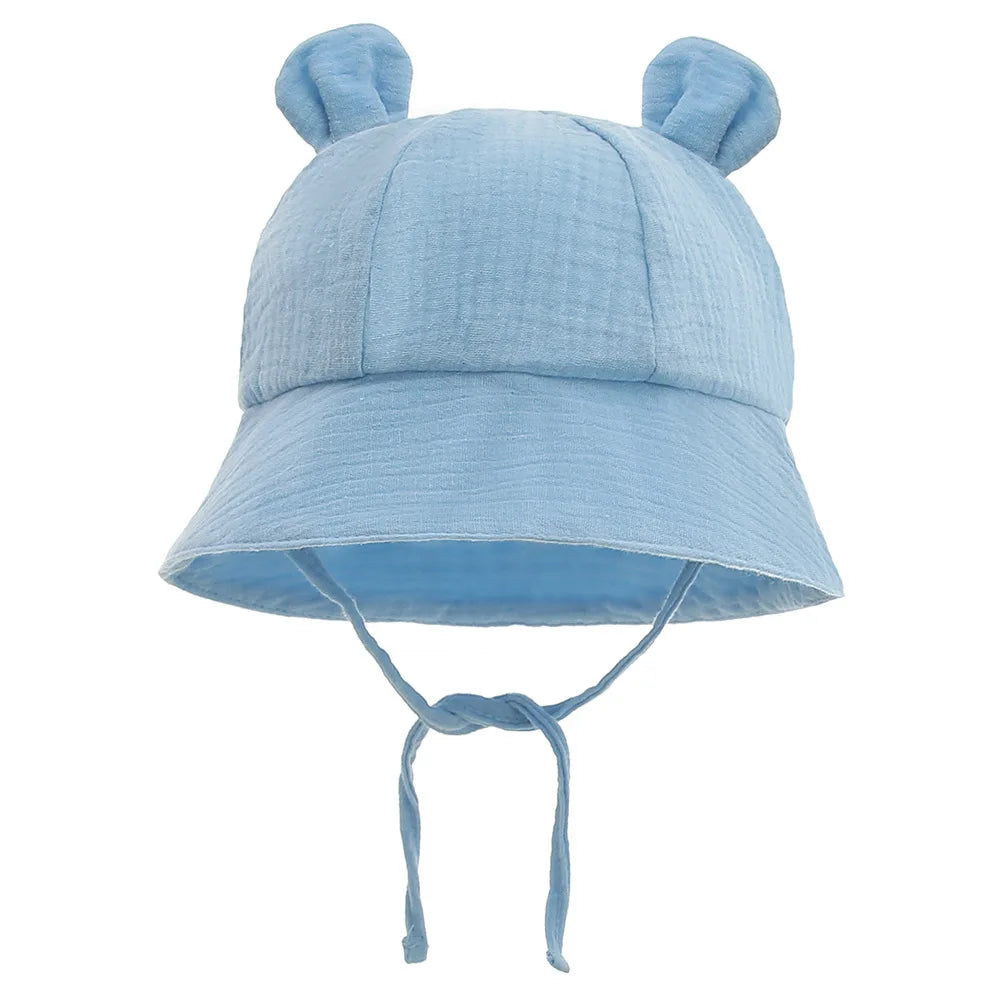 Muslin Cotton Bucket Sun Hat