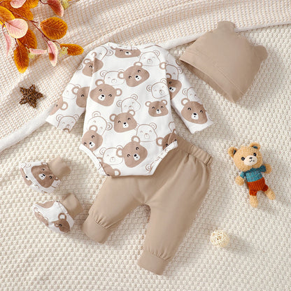 Pants Hat Socks Bodysuit Outfit Set