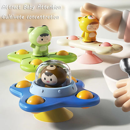 Montessori Suction Cup Spinner Bath Toy