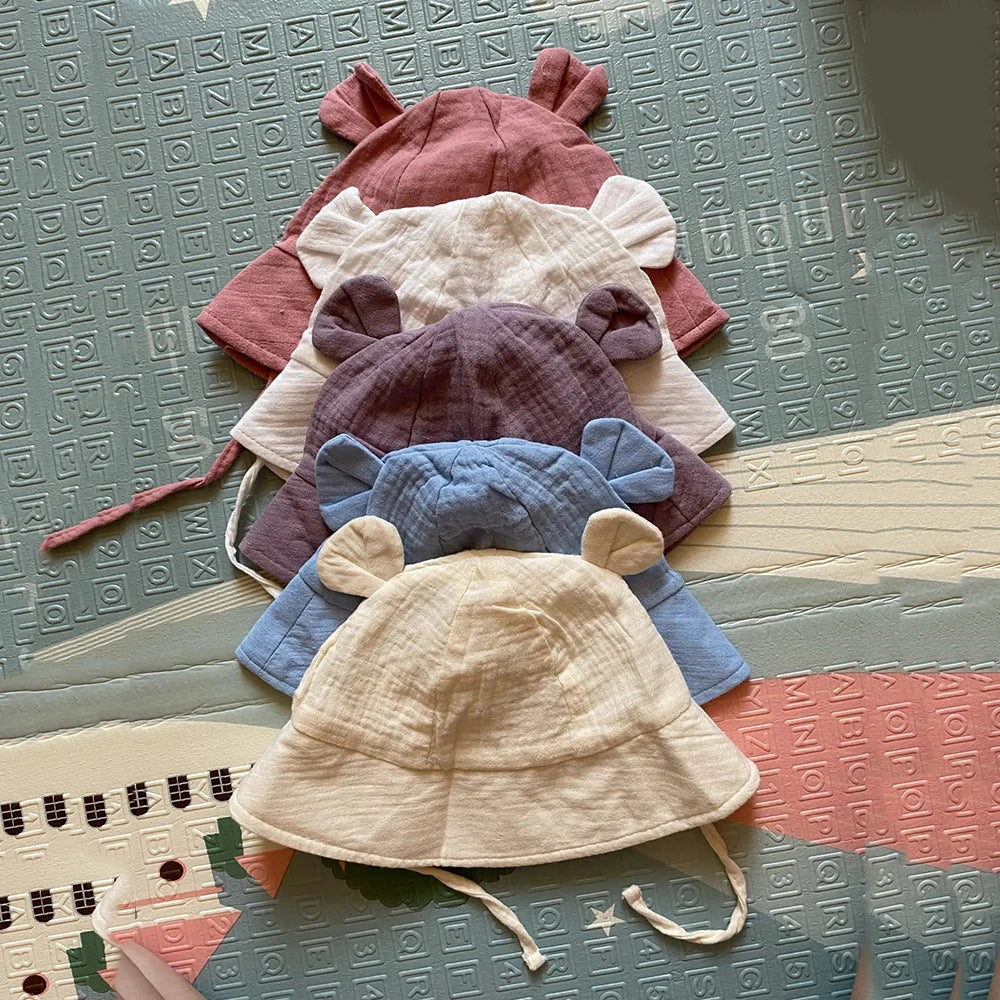 Muslin Cotton Bucket Sun Hat