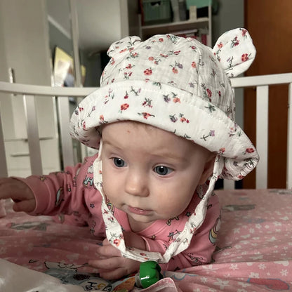 Muslin Cotton Bucket Sun Hat