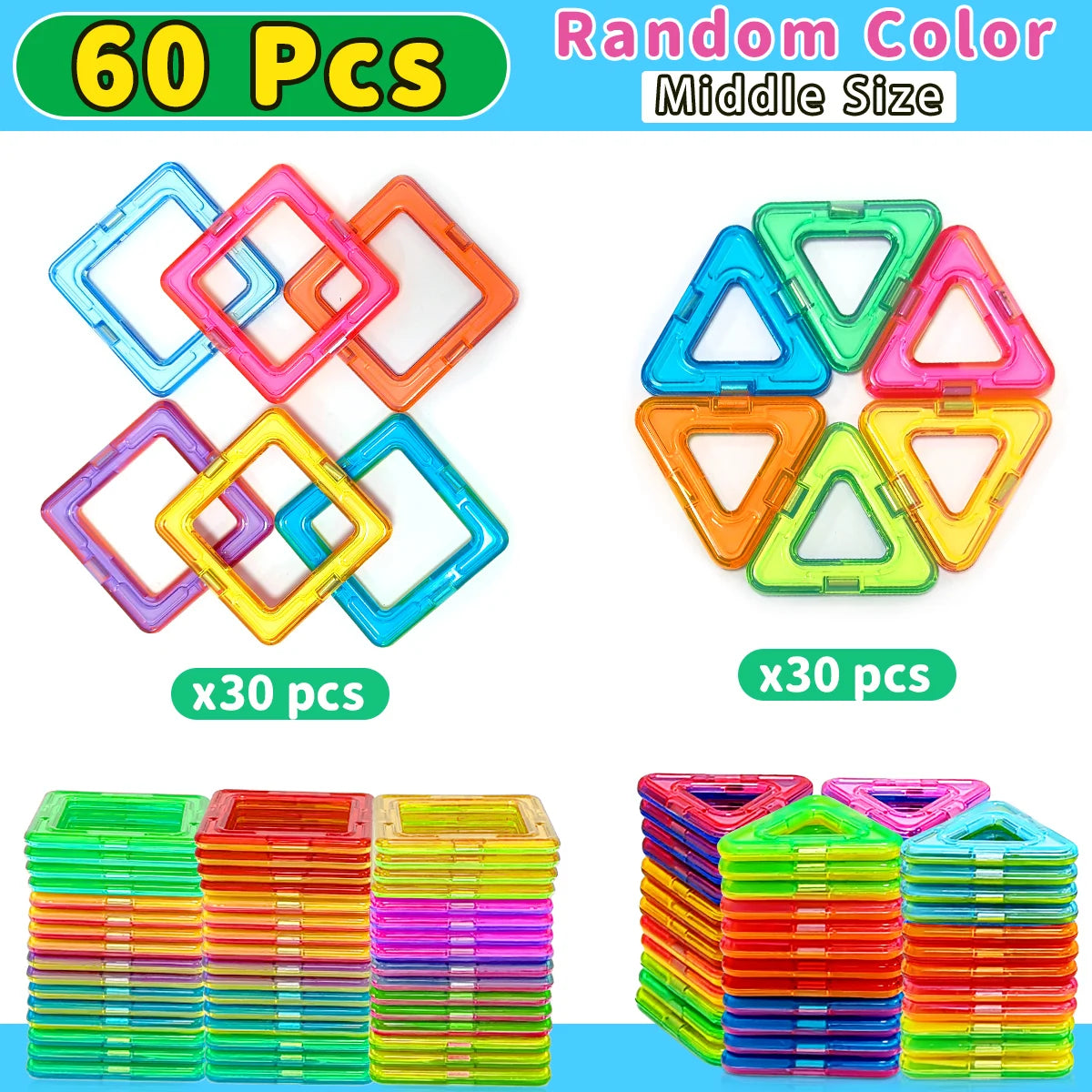 Magnetic Building Blocks Toy Set