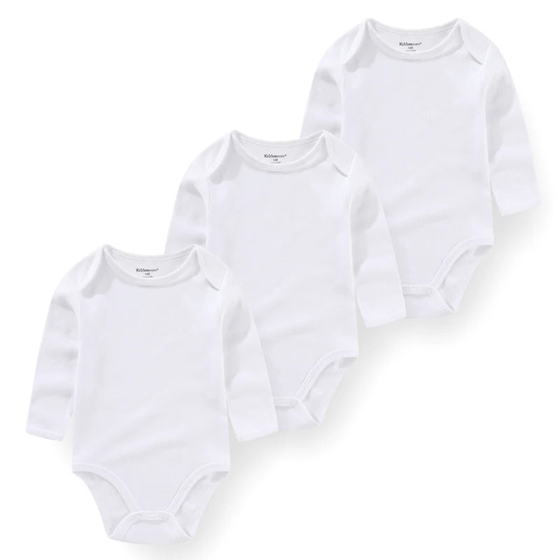 Long-Sleeve Cartoon Cotton Bodysuits
