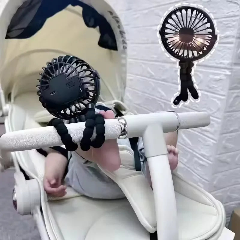 Portable Rechargeable Stroller Fan