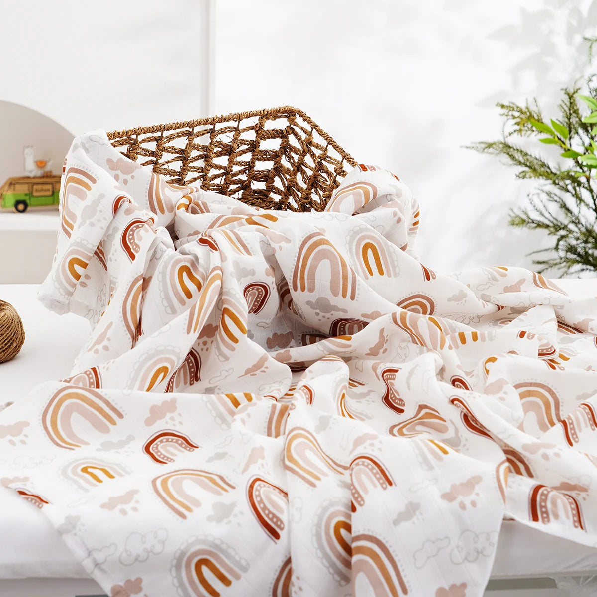 bath towel and swaddle blanket