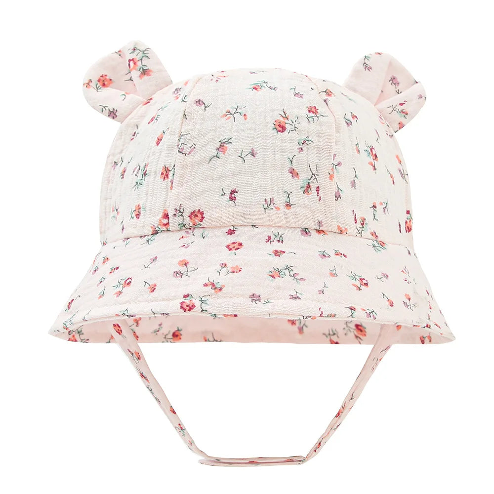 Muslin Cotton Bucket Sun Hat