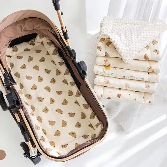 Cartoon Bear Cotton stroller seat cushion