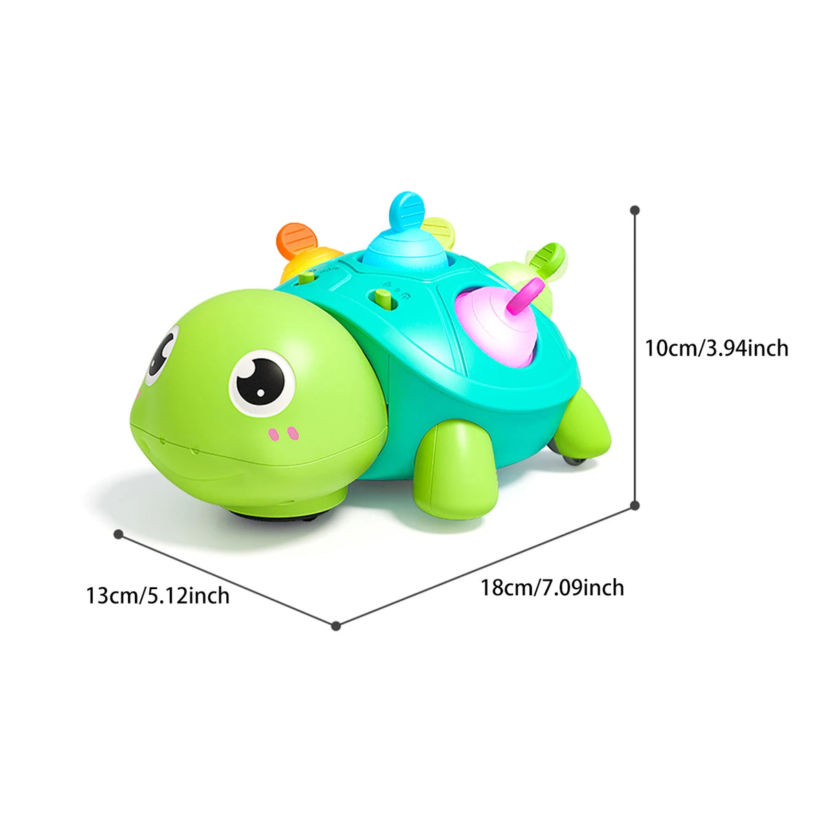 Turtle Crawling Sound Light Toy