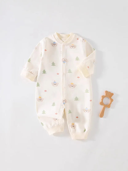 Long-Sleeve V-Neck Romper Bodysuit