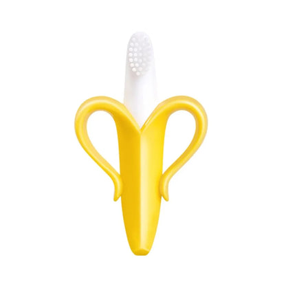 Silicone Banana Teether Training Toothbrush