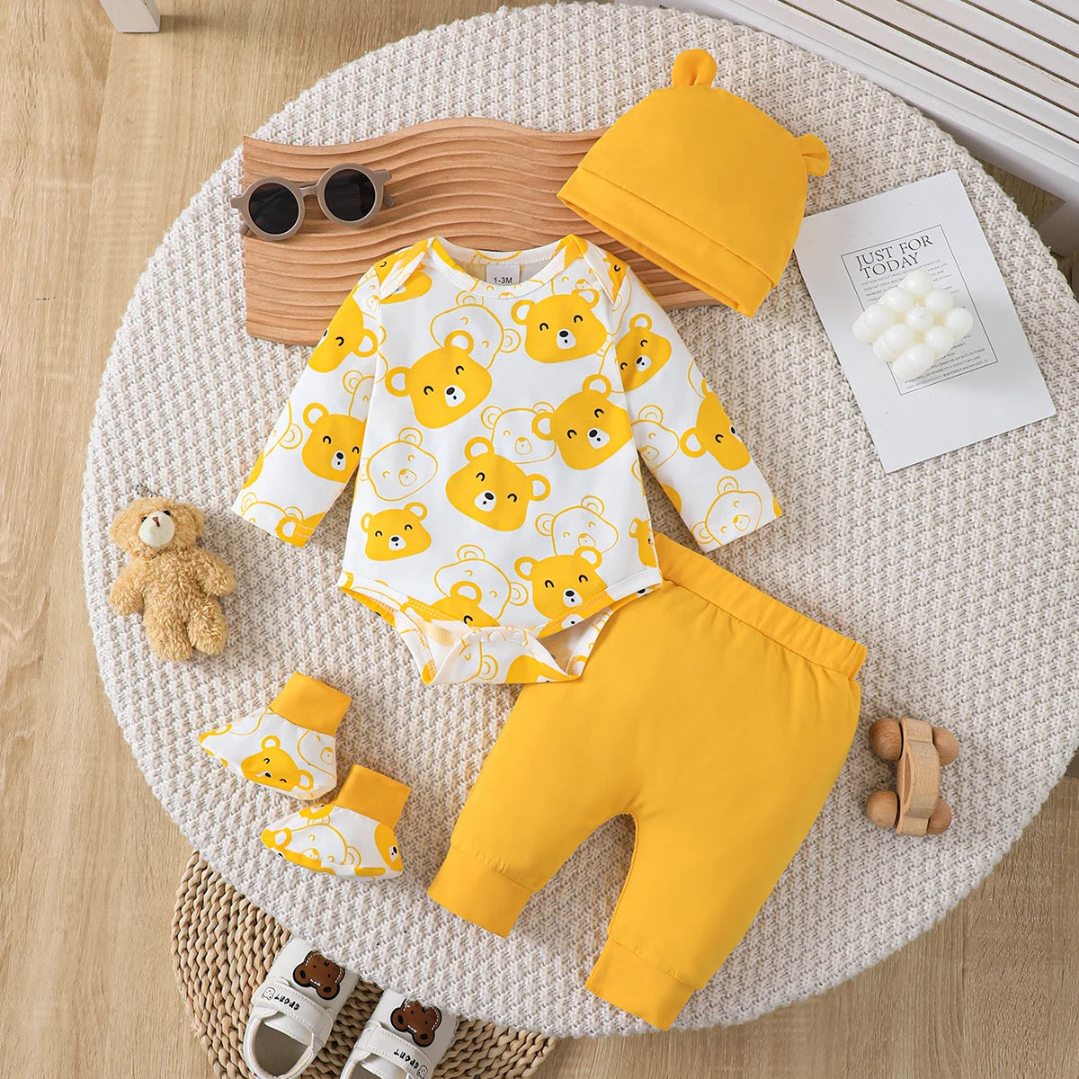 Pants Hat Socks Bodysuit Outfit Set
