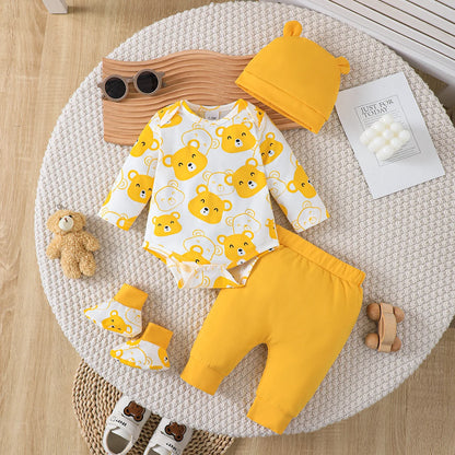 Pants Hat Socks Bodysuit Outfit Set