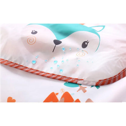 Long-Sleeve Toddler Art Smock Feeding Bib Apron
