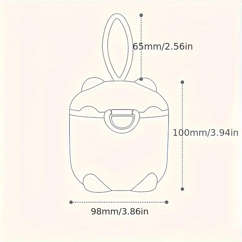 Milk powder storage container