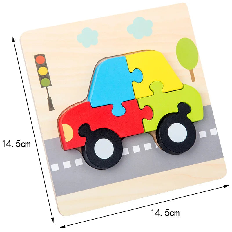 Animal Traffic Jigsaw Puzzle Educational Toy