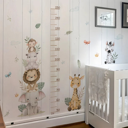 Jungle Safari Animal Growth Chart Wall Sticker