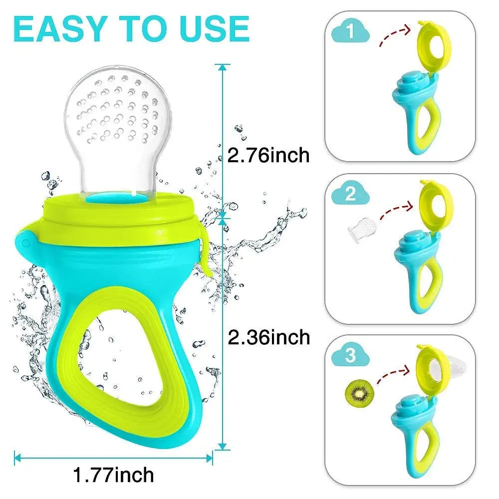 Silicone Squeeze Feeding Bottle Spoon