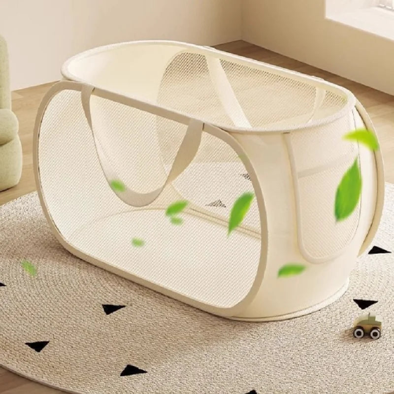 Foldable Mesh Toy Storage Baske