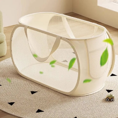 Foldable Mesh Toy Storage Baske