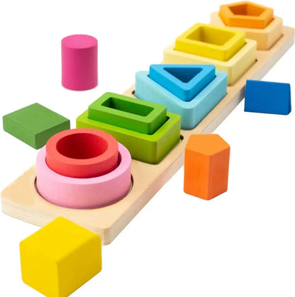 Wooden Category Stacking Toy