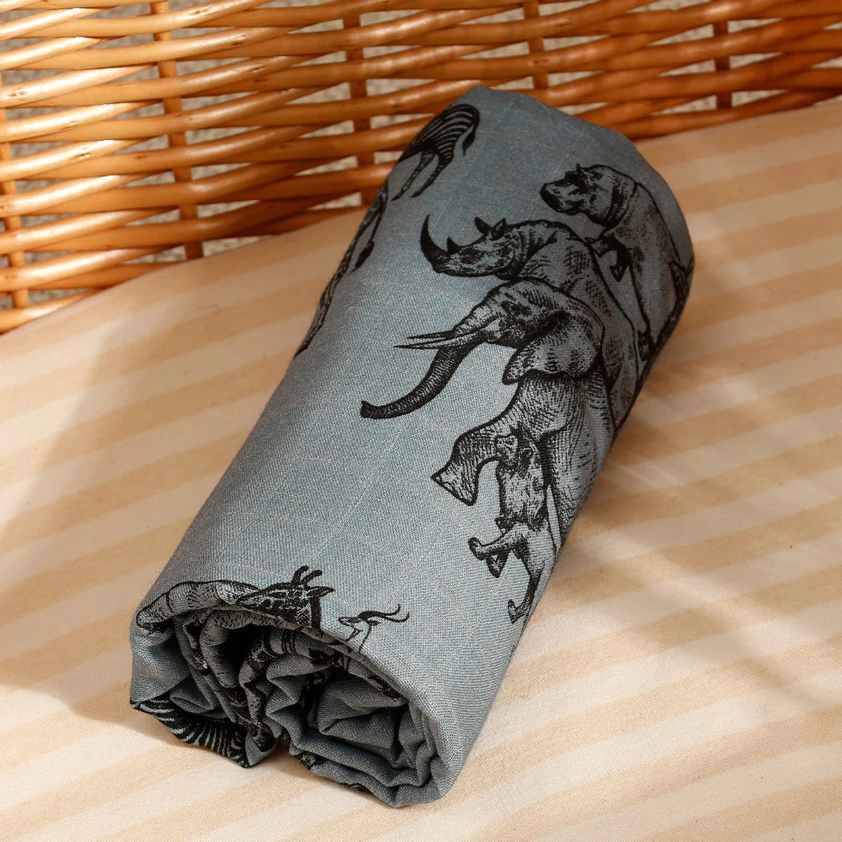 bath towel and swaddle blanket