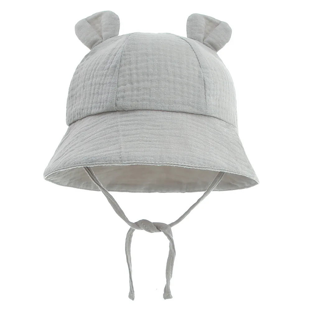 Muslin Cotton Bucket Sun Hat