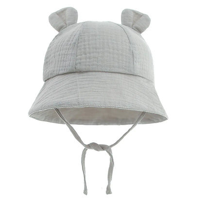 Muslin Cotton Bucket Sun Hat