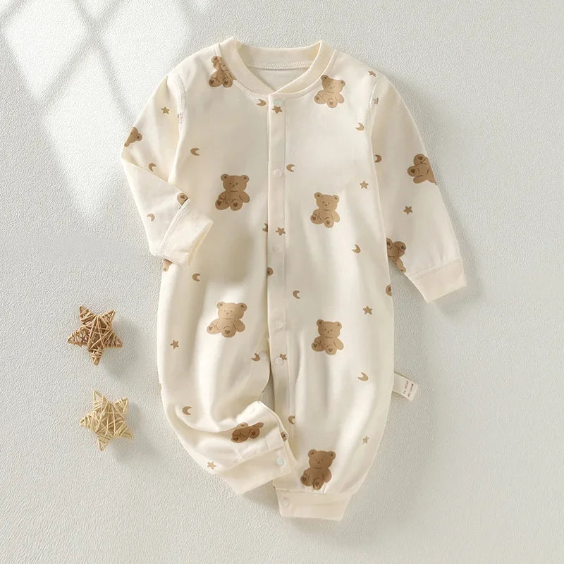 Long-Sleeve V-Neck Romper Bodysuit